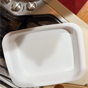 White Baking Dish